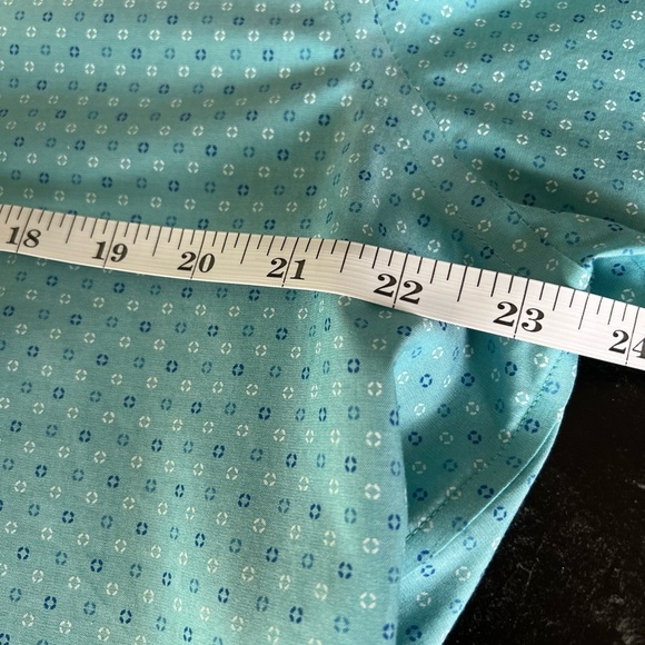 Banana Republic Men’s Teal Longsleeve Patterned Button Up Size L - Picture 12 of 12